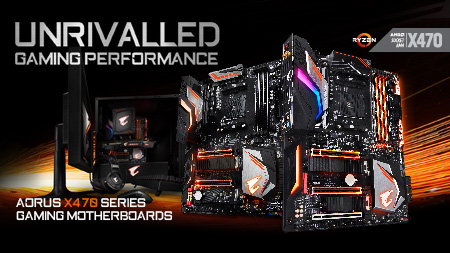GIGABYTE unveils AORUS X470 Gaming Motherboards